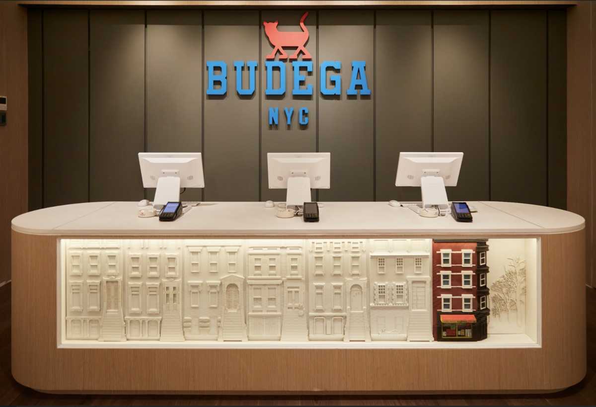 The interior of Budega NYC.